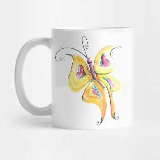 yellow butterflies Mug